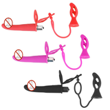 Double Penetration Strapon Dildo Vibrator / Adult Sex Toy for Couples