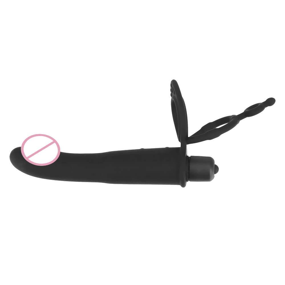 Double Penetration Strapon Dildo Vibrator / Adult Sex Toy for Couples - EVE's SECRETS