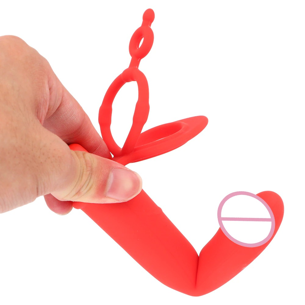 Double Penetration Strapon Dildo Vibrator / Adult Sex Toy for Couples - EVE's SECRETS