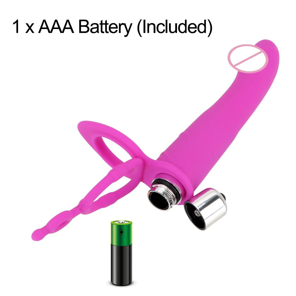 Double Penetration Strapon Dildo Vibrator / Adult Sex Toy for Couples - EVE's SECRETS