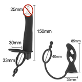 Double Penetration Strapon Dildo Vibrator / Adult Sex Toy for Couples - EVE's SECRETS