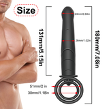 Double Penetration Strapon Vibrator / Vibrating Dildo For Couples / Sex Toys For Men And Women - EVE's SECRETS