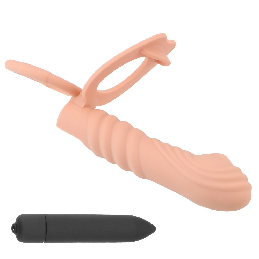 Double Penetration Vibrator Dildo / Adult Sex Toy for Couples - EVE's SECRETS