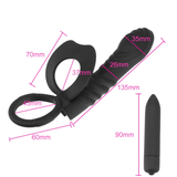 Double Penetration Vibrator Dildo / Adult Sex Toy for Couples - EVE's SECRETS