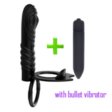 Double Penetration Vibrator for Penis / Adult Sex Toy Strap-On Anal Plug for Men - EVE's SECRETS