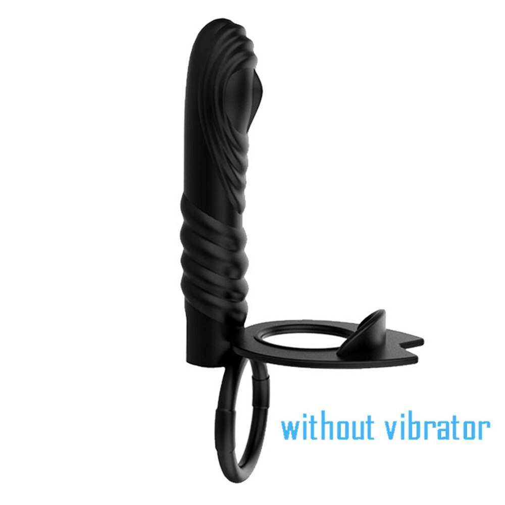 Double Penetration Vibrator for Penis / Adult Sex Toy Strap-On Anal Plug for Men - EVE's SECRETS