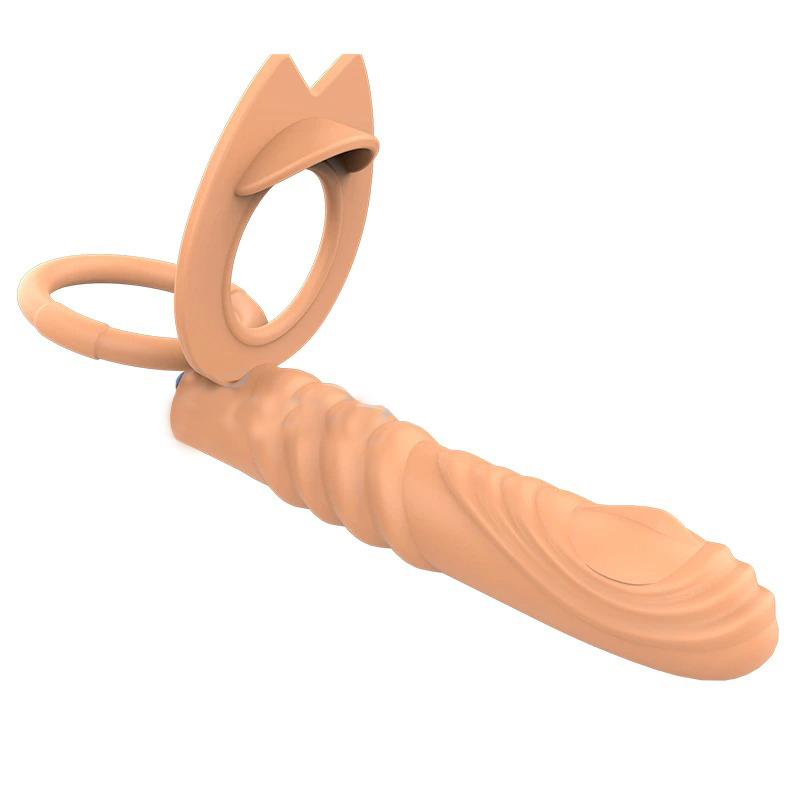 Double Penetration Vibrator for Penis / Adult Sex Toy Strap-On Anal Plug for Men - EVE's SECRETS