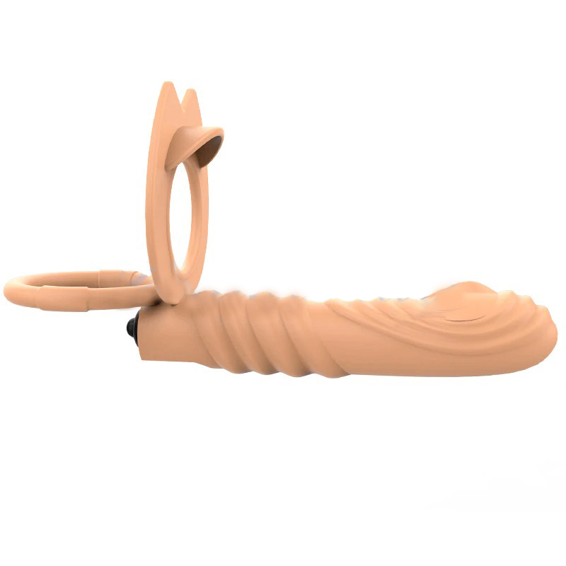 Double Penetration Vibrator for Penis / Adult Sex Toy Strap-On Anal Plug for Men - EVE's SECRETS
