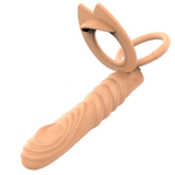 Double Penetration Vibrator for Penis / Adult Sex Toy Strap-On Anal Plug for Men - EVE's SECRETS
