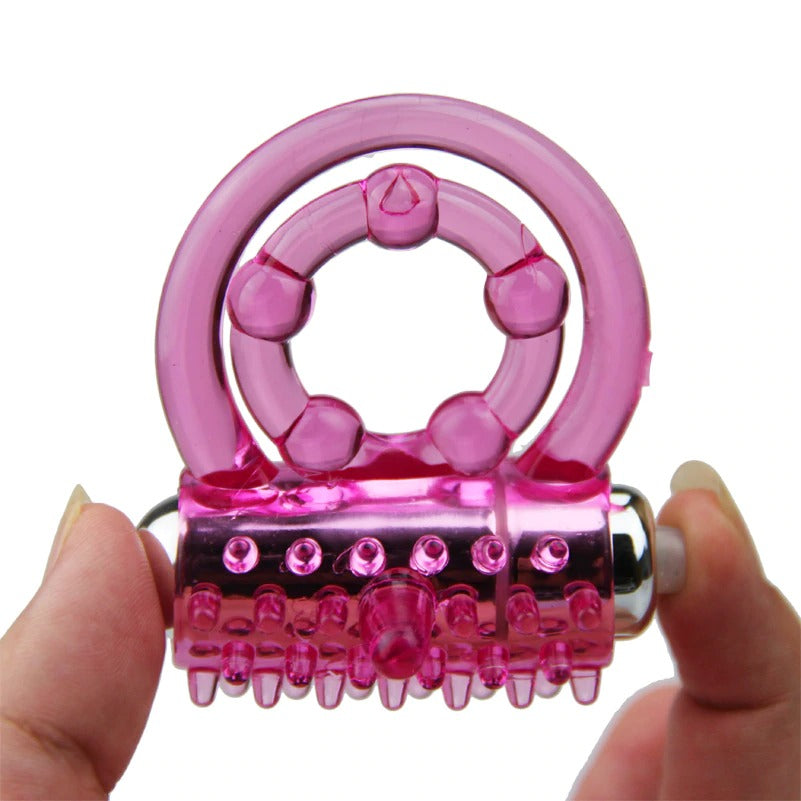 Double Penis Rings Vibrator For Men and Couples / Delay Cock Ring Enhance Lasting / Adult Sex Toys - EVE's SECRETS