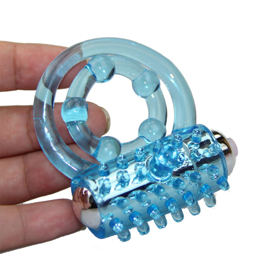 Double Penis Rings Vibrator For Men and Couples / Delay Cock Ring Enhance Lasting / Adult Sex Toys - EVE's SECRETS