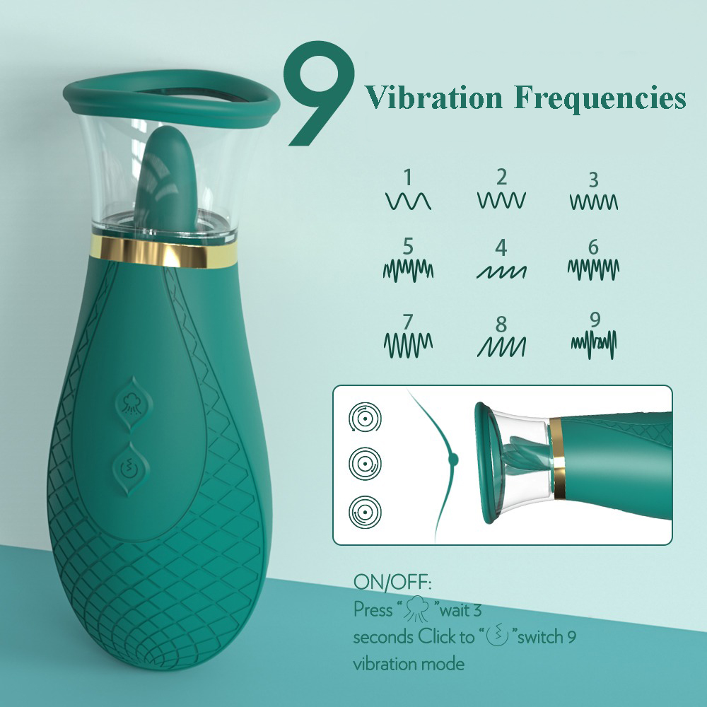 Dual-purpose Licking and Suction Vibrator / Clitoral Tongue Vibrator / Adult Sex Toys for Women - EVE's SECRETS
