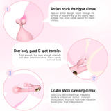 Dual Rabbits Dildo Vibrator for Women / Vaginal Anal Massager Clitoris Stimulator / Adult Sex Toys - EVE's SECRETS
