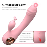 Dual Rabbits Dildo Vibrator for Women / Vaginal Anal Massager Clitoris Stimulator / Adult Sex Toys - EVE's SECRETS