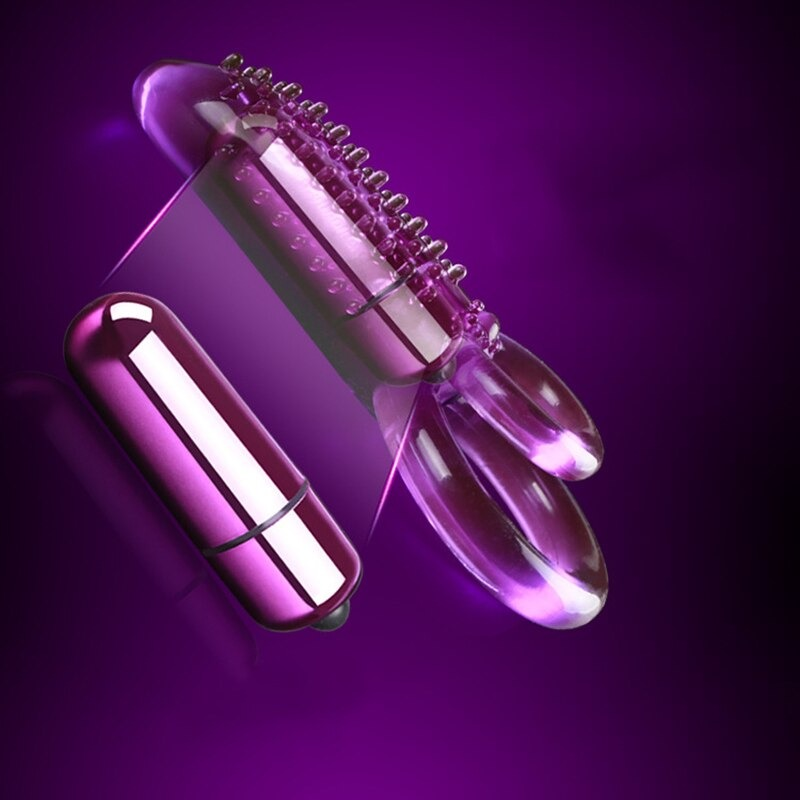 Dual Ring Vibrator Cock Ring / Female G-Spot Vagina Massager / Sex Toys for Couples - EVE's SECRETS