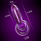 Dual Ring Vibrator Cock Ring / Female G-Spot Vagina Massager / Sex Toys for Couples - EVE's SECRETS