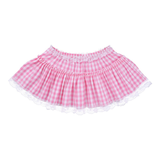 Elastic Waistband Short Skirt with Lace / Sexy Pleated A-Line Mini Skirt - EVE's SECRETS