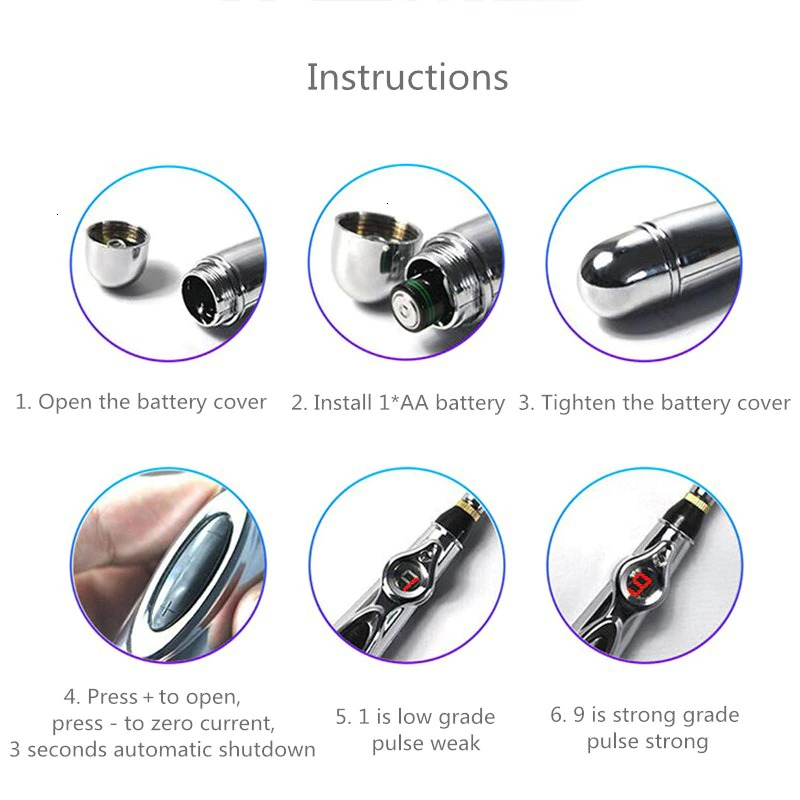 Electric Shock Wand Nipple Stimulator / Vagina and Penis Masturbator for Adult - EVE's SECRETS