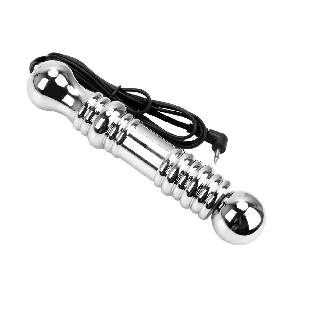 Electro Shock Metal Sex Anal Beads / Adult Anal Dildo / Vagina Massager Stimulation Sex Toy - EVE's SECRETS