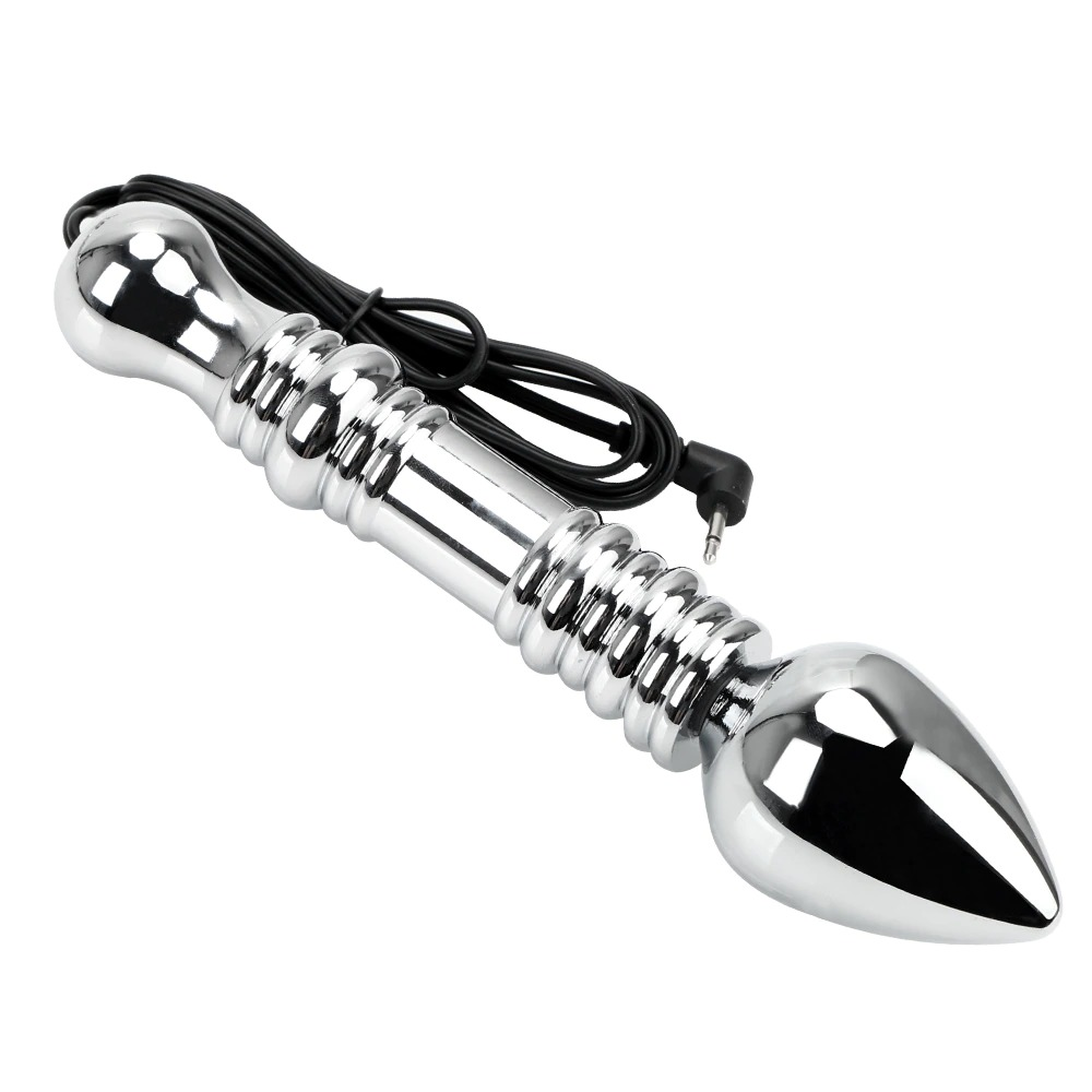 Electro Shock Metal Sex Anal Beads / Adult Anal Dildo / Vagina Massager Stimulation Sex Toy - EVE's SECRETS