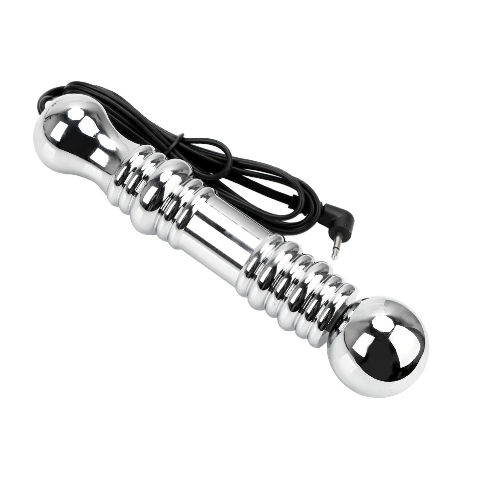 Electro Shock Metal Sex Anal Beads / Adult Anal Dildo / Vagina Massager Stimulation Sex Toy - EVE's SECRETS
