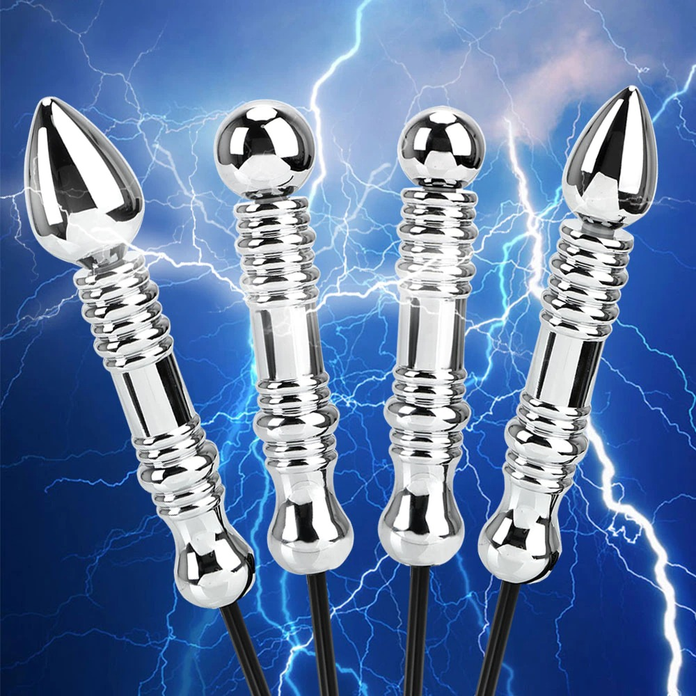 Electro Shock Metal Sex Anal Beads / Adult Anal Dildo / Vagina Massager Stimulation Sex Toy - EVE's SECRETS