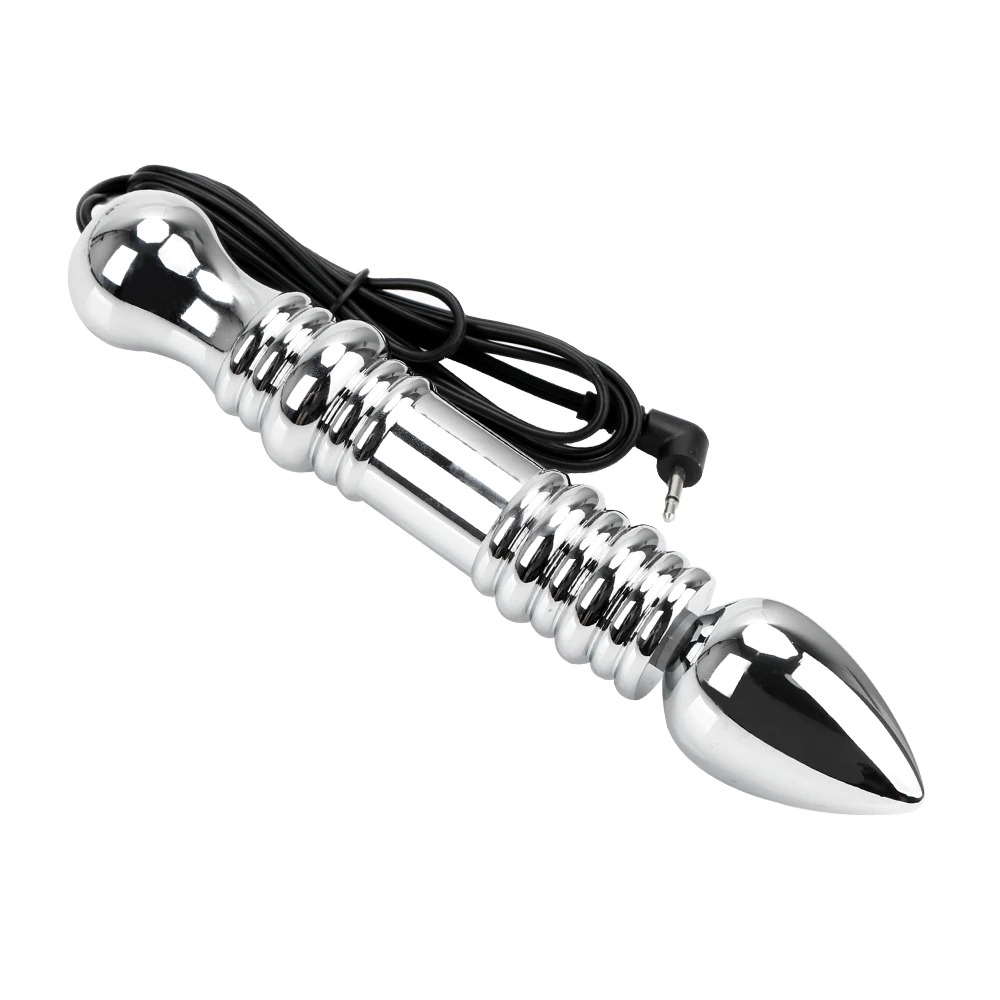 Electro Shock Metal Sex Anal Beads / Adult Anal Dildo / Vagina Massager Stimulation Sex Toy - EVE's SECRETS