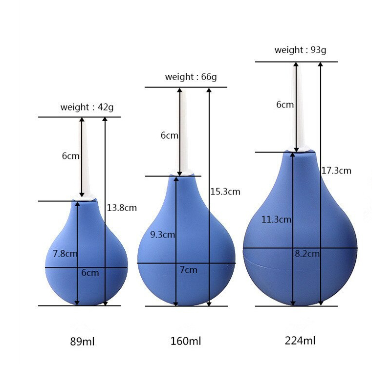 Enema Bulb Syringe / Medical Grade Rubber Enema Irrigator / Anal Douche Cleaner for men and Women - EVE's SECRETS