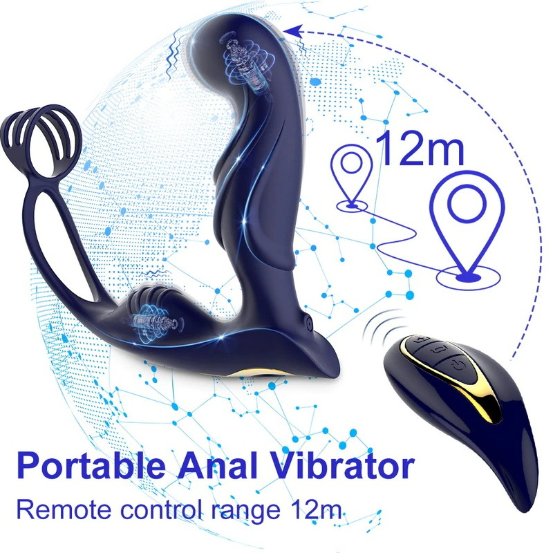 Erotic Anal Plug Vibrator With Remote Control / Male Prostate Massager / Sex Toys For Men - EVE's SECRETS