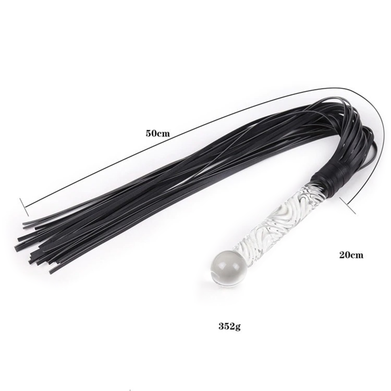 Erotic BDSM Whip for Couples Sex Games / Adult Synthetic Leather Flirt Sex Toy - EVE's SECRETS