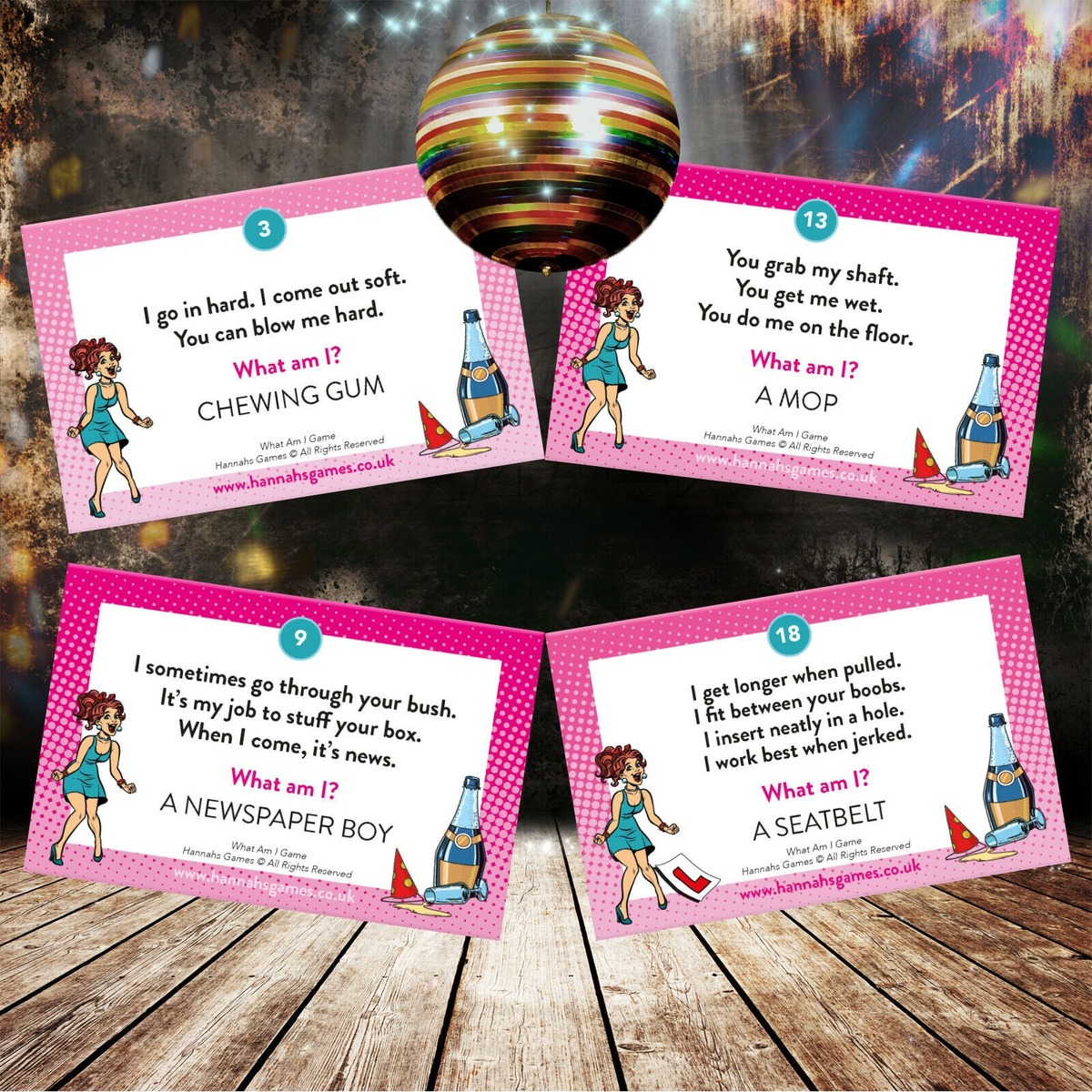 Fun Innuendo Riddle Erotic Card Game / Adult Erotic Game for Hen Party - EVE's SECRETS