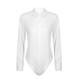 Erotic Female BodySuit with Turn-down Collar / Sexy Jumpsuit on Button for Ladies - EVE's SECRETS