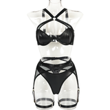 Erotic Female Lace Lingerie Underwear / Women's Sexy Black Bra Set Lingerie - EVE's SECRETS