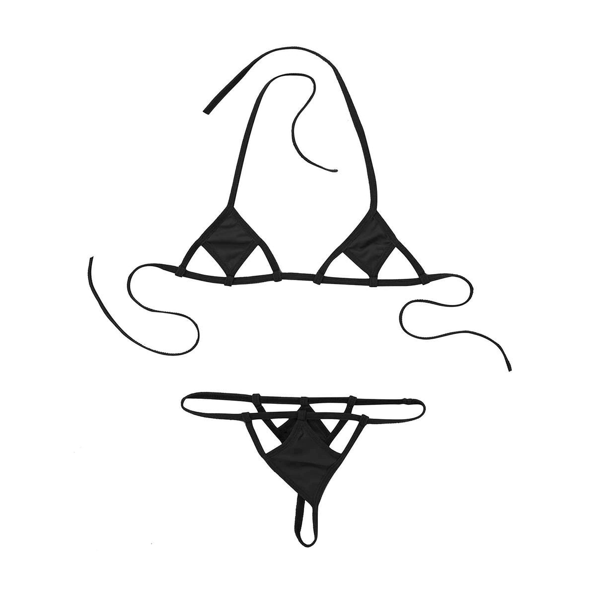 Erotic Female Mini Bikini Set / Sexy Minimal G-String Briefs / Ladies Underwear - EVE's SECRETS