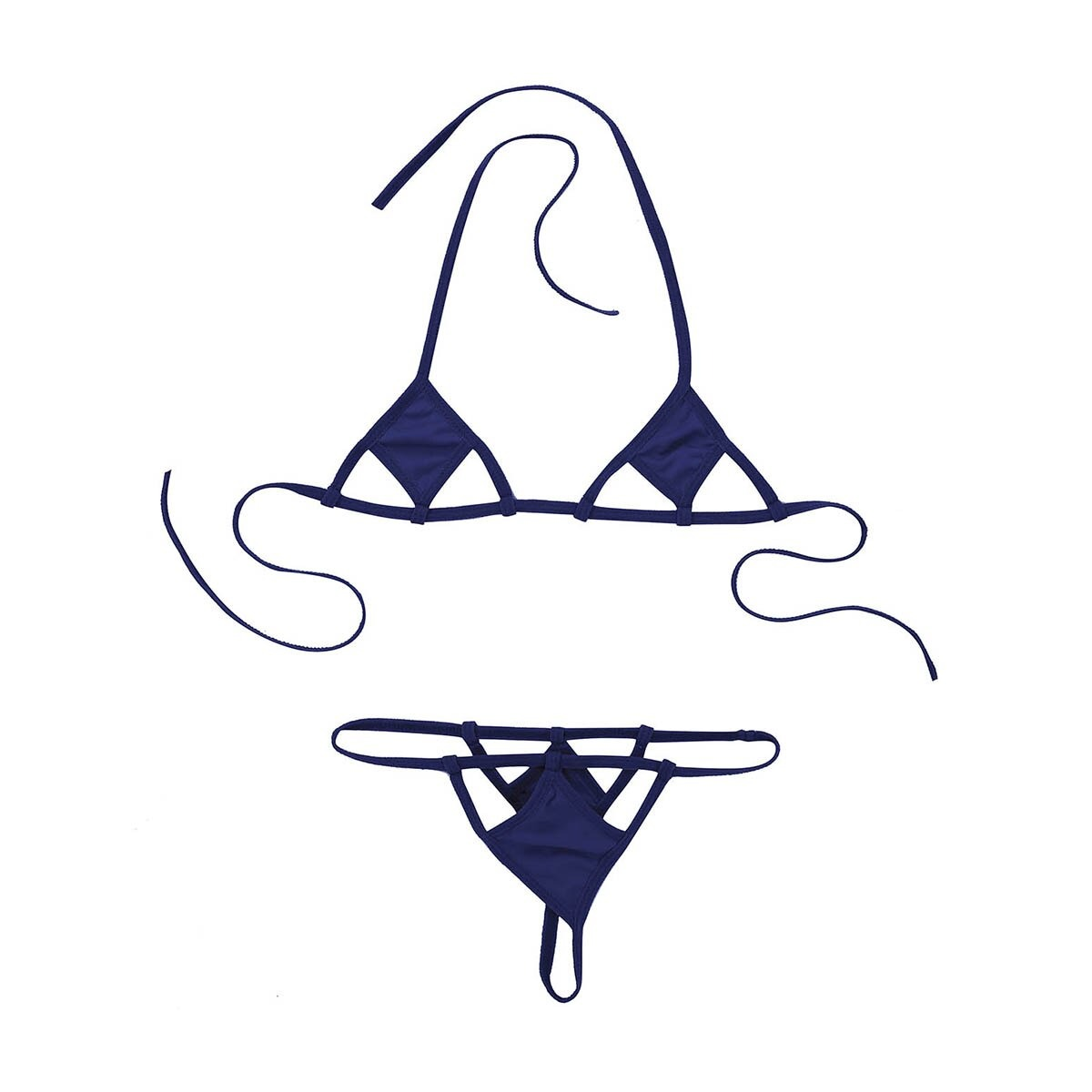 Erotic Female Mini Bikini Set / Sexy Minimal G-String Briefs / Ladies Underwear - EVE's SECRETS