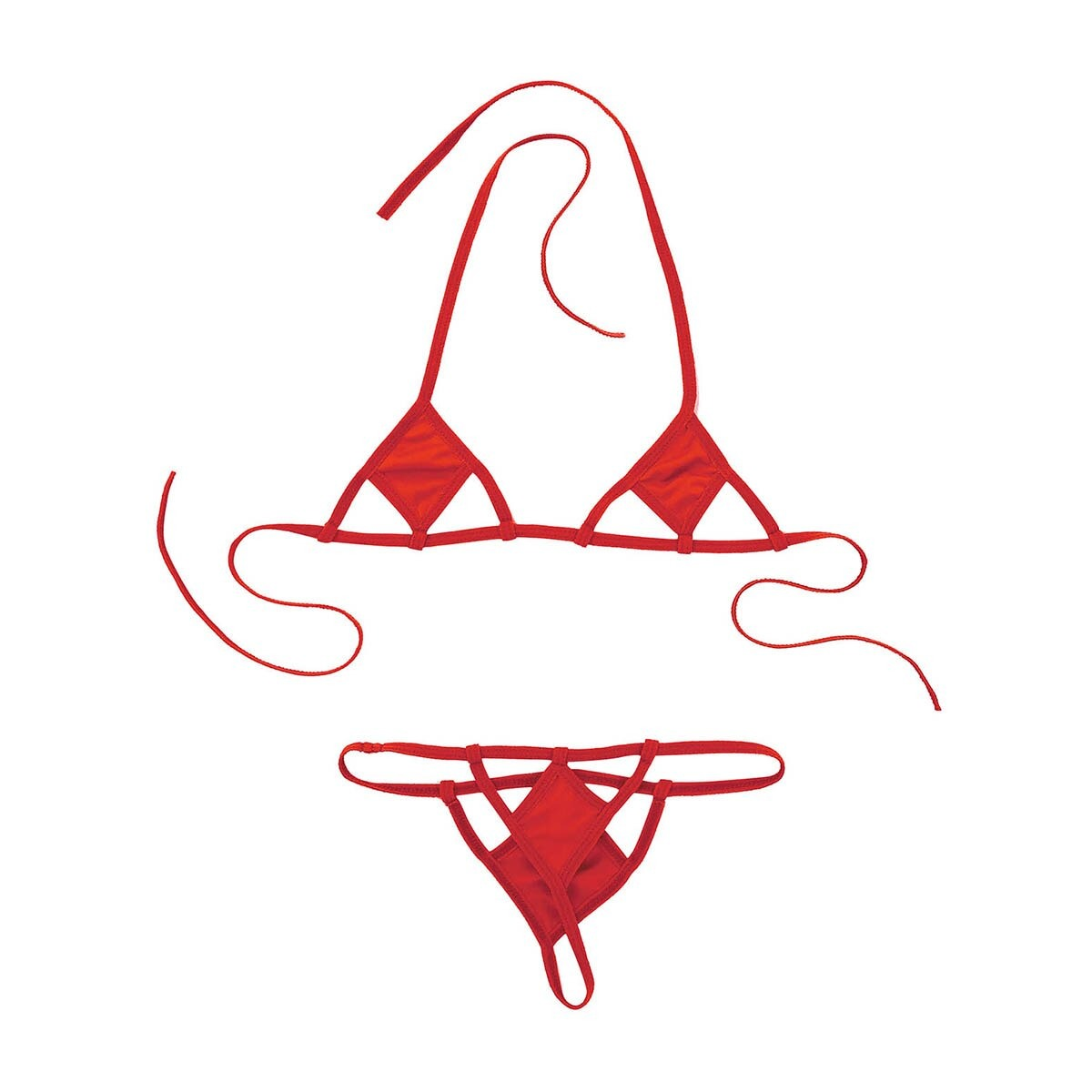 Erotic Female Mini Bikini Set / Sexy Minimal G-String Briefs / Ladies Underwear - EVE's SECRETS