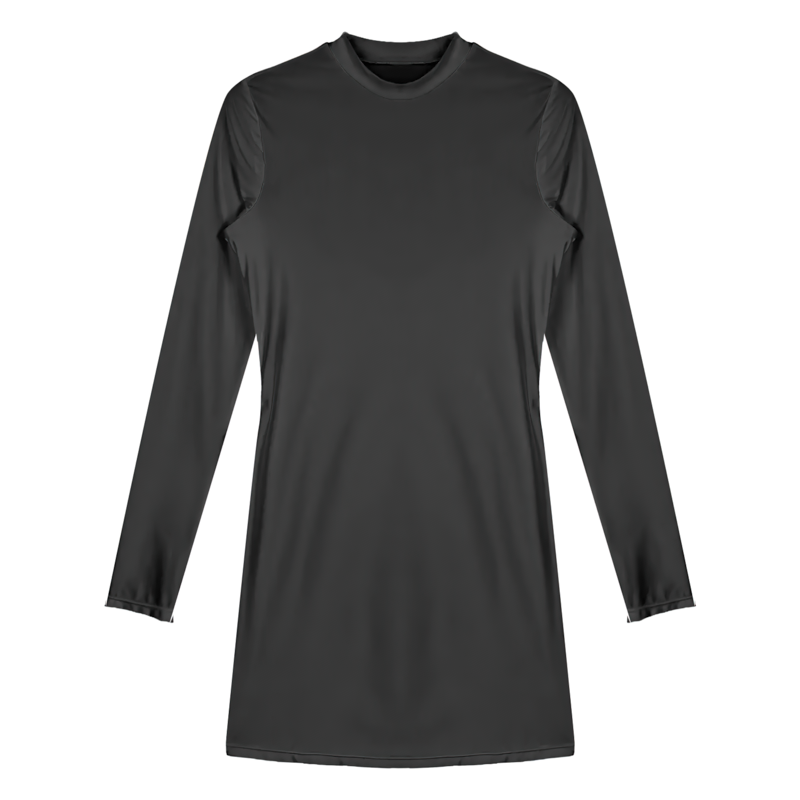 Erotic Female Short Dress With Shining Effect / Sexy Tight-Fitting Women's Long-Sleeve Clothing - EVE's SECRETS