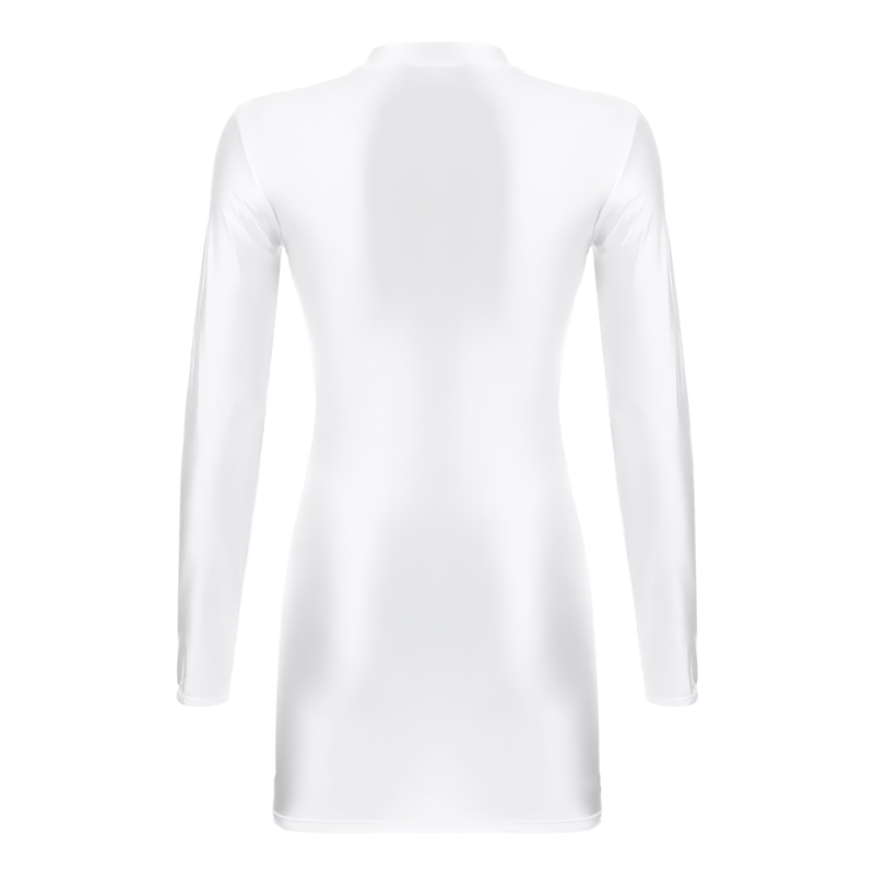 Erotic Female Short Dress With Shining Effect / Sexy Tight-Fitting Women's Long-Sleeve Clothing - EVE's SECRETS