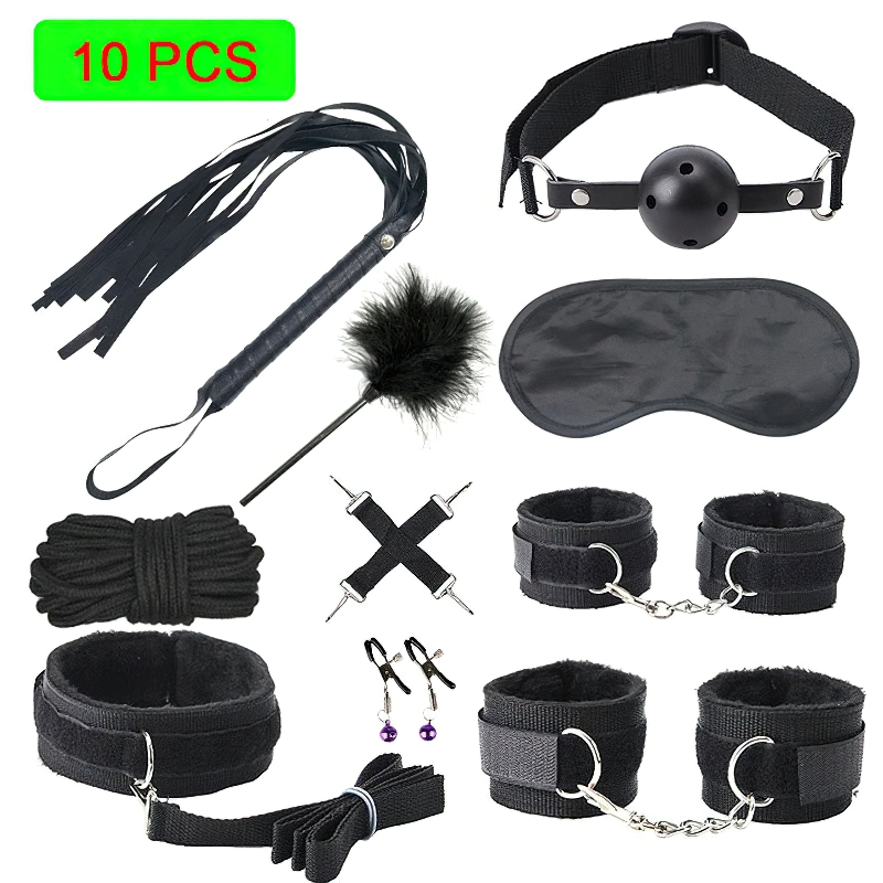 Erotic Fetish Kits / Nylon BDSM Bondage with Soft Plush / Sex Toys For Couples - EVE's SECRETS