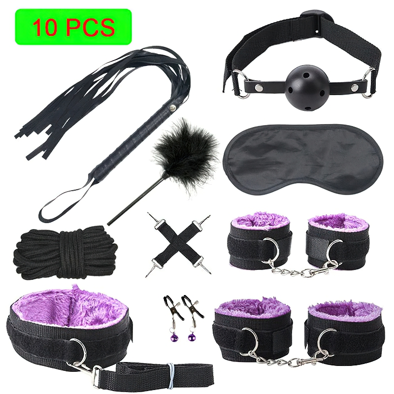 Erotic Fetish Kits / Nylon BDSM Bondage with Soft Plush / Sex Toys For Couples - EVE's SECRETS