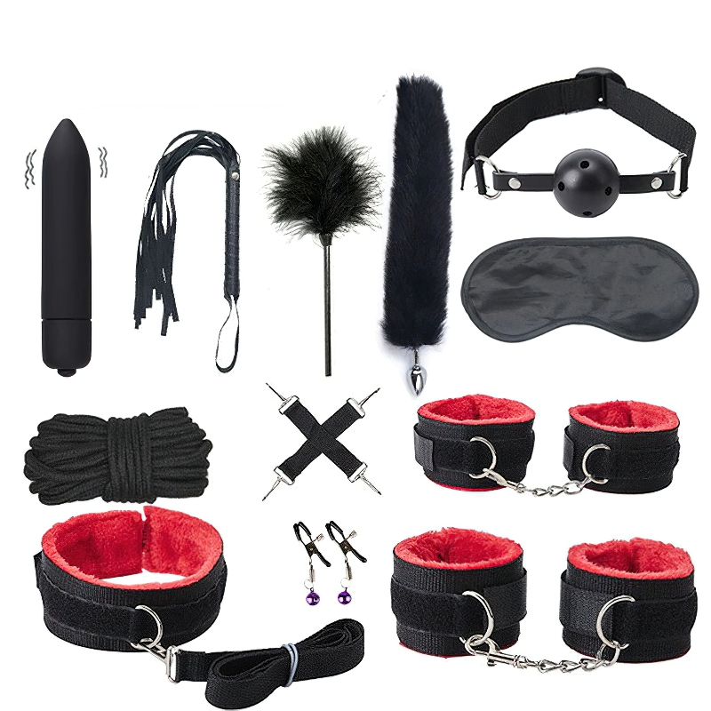 Erotic Fetish Kits / Nylon BDSM Bondage with Soft Plush / Sex Toys For Couples - EVE's SECRETS
