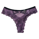 Erotic Lace Women's Panties / Transparent Low-Waist Lingerie / Ladies G-String Briefs with Heart - EVE's SECRETS