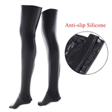 Erotic Latex High Stockings For Women / Aesthetic Female Lingerie For Pole Dance - EVE's SECRETS