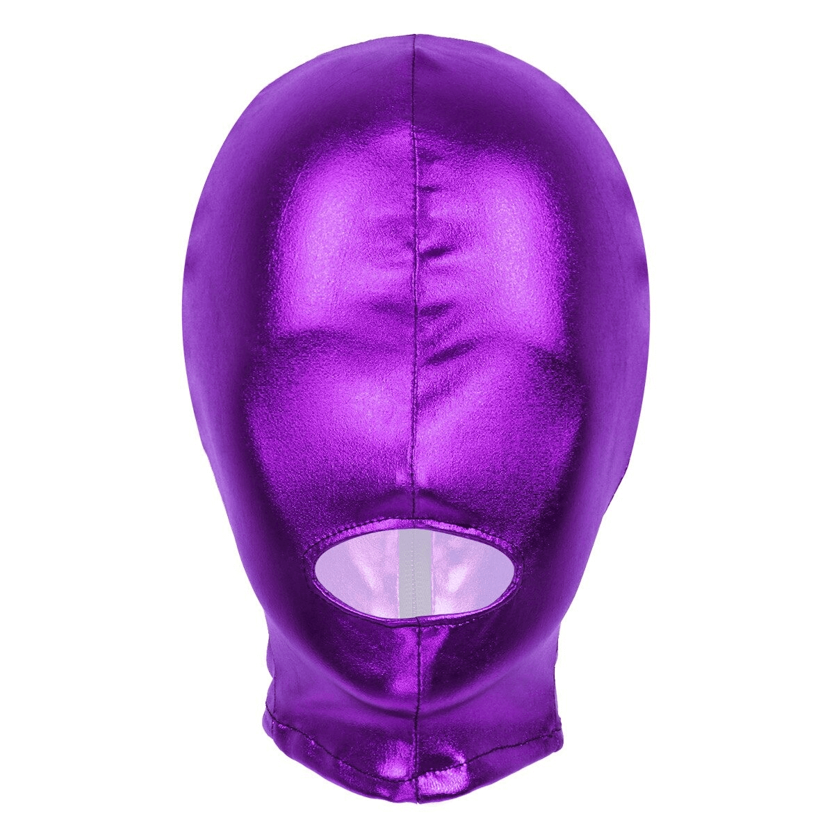 Erotic Latex Mask with Open Mouth Hole / Shiny Wet Look Role Play Costume Headgear - EVE's SECRETS
