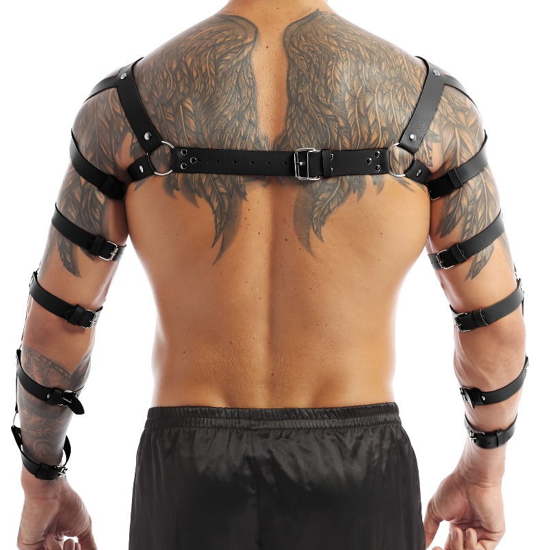 Erotic Leather Chest Harness for Muscle Men / Cool Adjustable Belts Body Harness - EVE's SECRETS