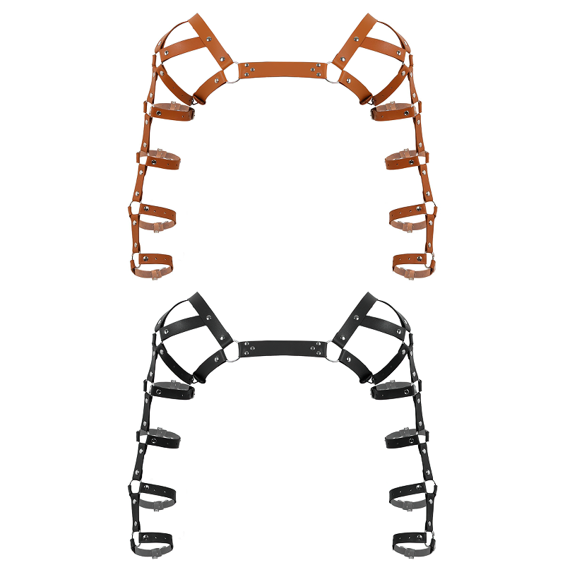 Erotic Leather Chest Harness for Muscle Men / Cool Adjustable Belts Body Harness - EVE's SECRETS