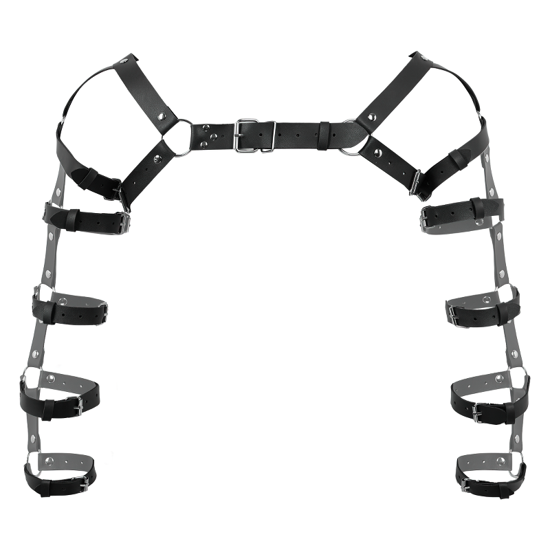 Erotic Leather Chest Harness for Muscle Men / Cool Adjustable Belts Body Harness - EVE's SECRETS
