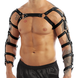 Erotic Leather Chest Harness for Muscle Men / Cool Adjustable Belts Body Harness - EVE's SECRETS