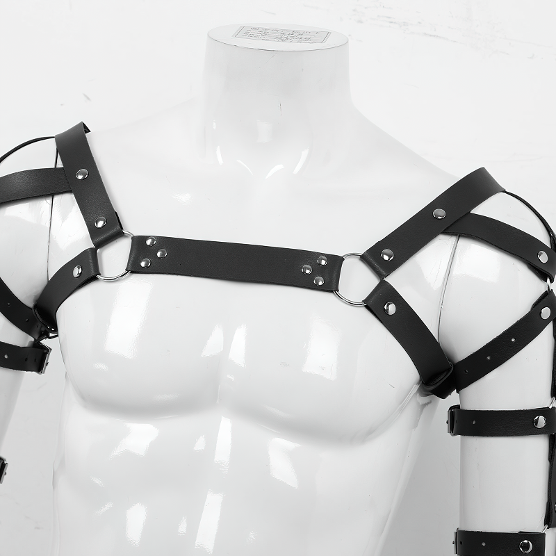 Erotic Leather Chest Harness for Muscle Men / Cool Adjustable Belts Body Harness - EVE's SECRETS