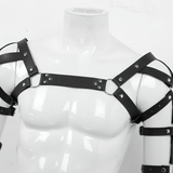 Erotic Leather Chest Harness for Muscle Men / Cool Adjustable Belts Body Harness - EVE's SECRETS